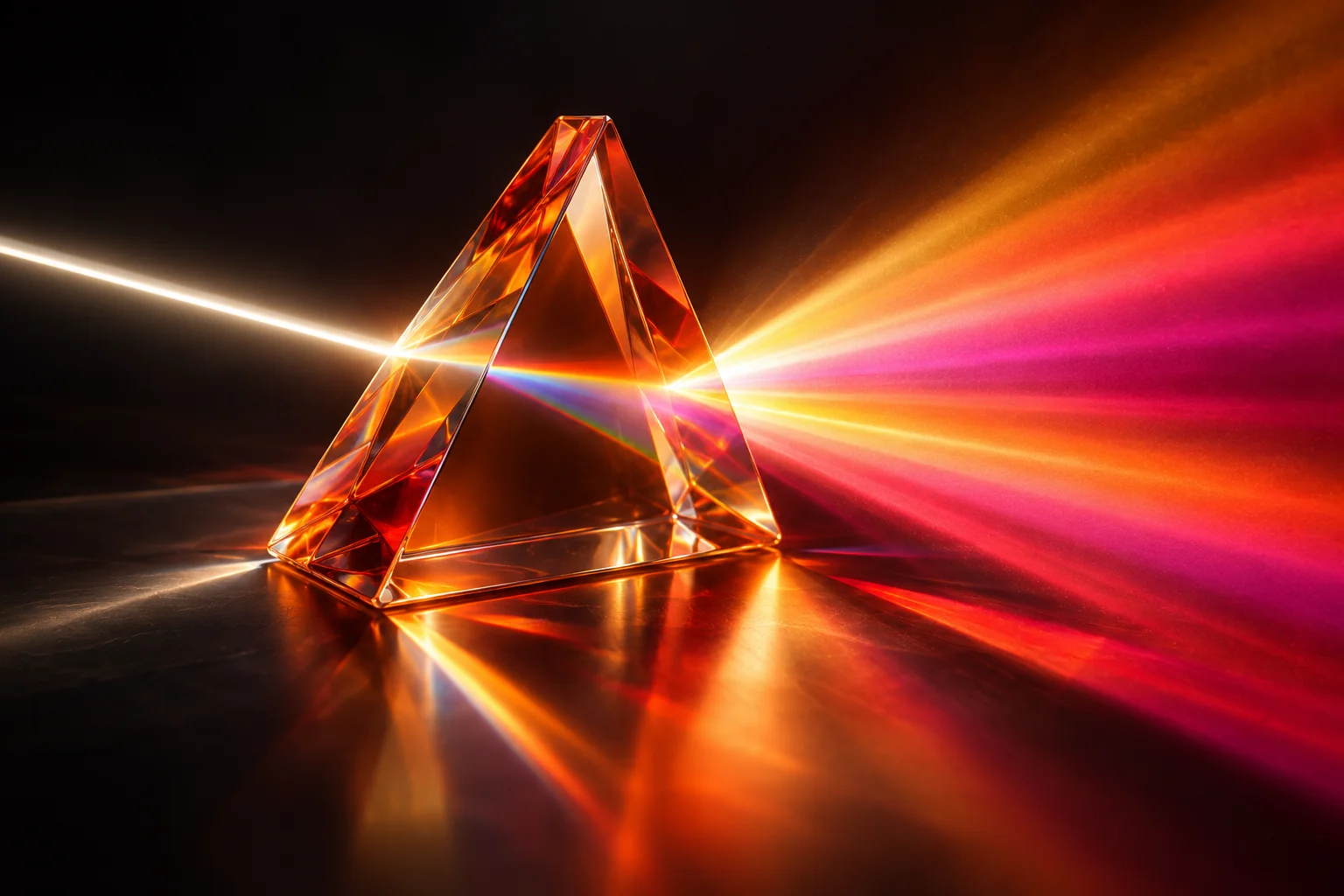 Prismatic glass artwork representing connected customer experiences